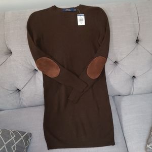 Polo by Ralph Lauren Brown Sweater Dress